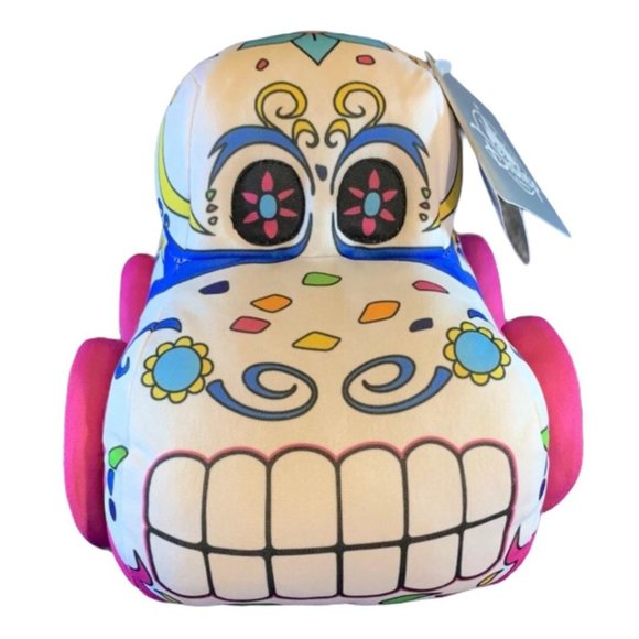 Disney Parks Coco Day of The Dead Skull Sugar Car Plush - Picture 2 of 10